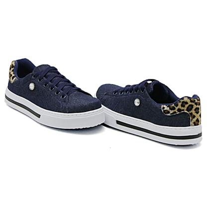 Imagem de Trenis Casual Feminino Confortavel Detalhe de Onça e Pedra