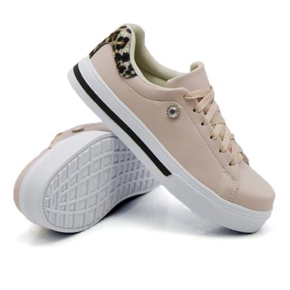 Imagem de Trenis Casual Feminino Confortavel Detalhe de Onça e Pedra