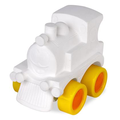 Imagem de Trenzinho Brinquedo Educativo 6 Com Canetinhas Para Pintar