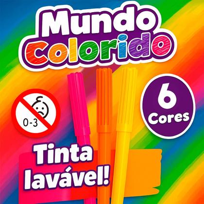 Imagem de Trenzinho Brinquedo Educativo 6 Com Canetinhas Para Pintar