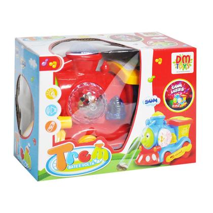 Imagem de Trenzinho Brinquedo Infantil Bate e Volta Luz Som e Refletor