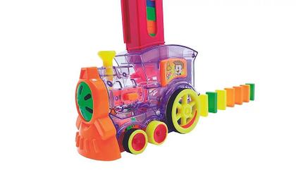 Imagem de Trenzinho domino 80 peças para Empilhar Brinquedo Fenix