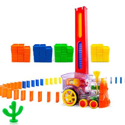 Imagem de Trenzinho Empilha Dominó - Brinquedo Sonoro com Luz - Zebra Zebrou