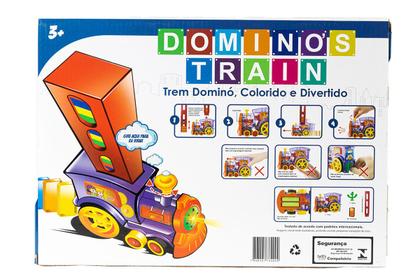 Imagem de Trenzinho Empilha Dominó - Brinquedo Sonoro com Luz - Zebra Zebrou