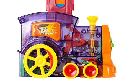 Imagem de Trenzinho Empilha Dominó - Brinquedo Sonoro com Luz - Zebra Zebrou