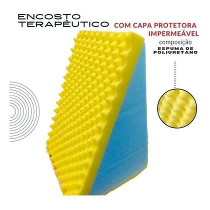 Imagem de Triangular Conforto Travesseiro Encosto Anatômico 45x30 Espuma Repouso .