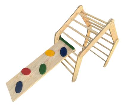 Imagem de Triangulo Madeira Articulado Infantil Duplo + Rampa Colorida