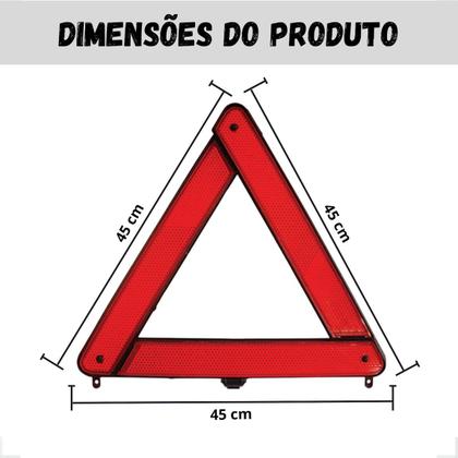 Imagem de Triangulo Sinalização Segurança Atenção Carro Automotivo