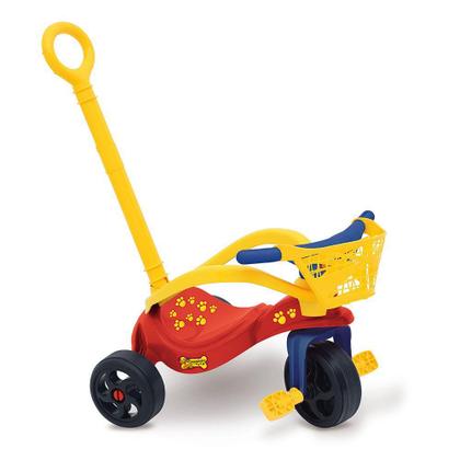Imagem de Triciclo Cachorrinho com Empurrador Proteção e Cestinha Xalingo