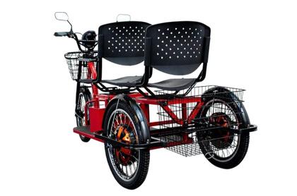 Imagem de Triciclo com 02 Assentos com Motor Duplo 1.600 Wats Vermelho