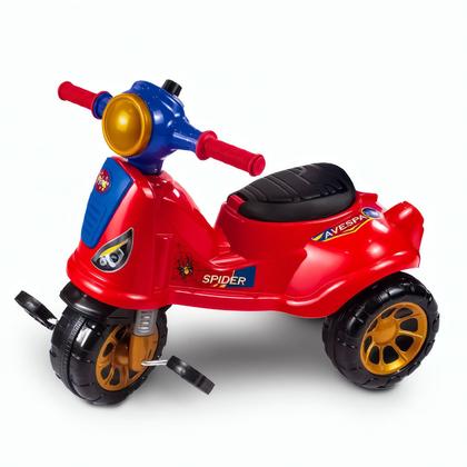 Imagem de Triciclo De Passeio Para Crianças Carrinho De Bebê Avespa Spider Para Meninos