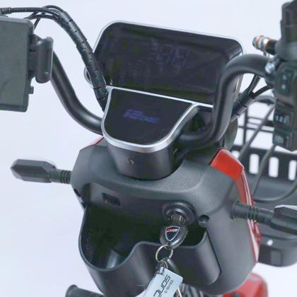 Imagem de Triciclo Elétrico 750W Fenix Branco 48V 22AH Tração Reduzida - Não Precisa de CNH