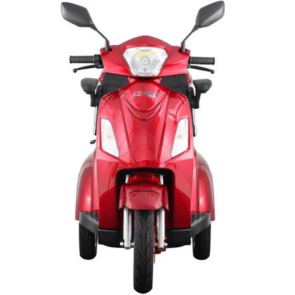 Imagem de Triciclo Elétrico Eko-10 Vermelho 1000W 48V 22AH Tração Reduzida - Não precisa de CNH