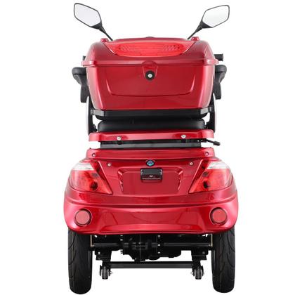 Imagem de Triciclo Elétrico Eko-10 Vermelho 1000W Tração Reduzida - Não precisa de CNH