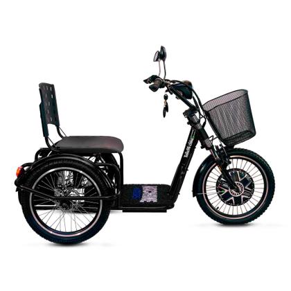 Imagem de Triciclo Elétrico Machine Force 800W com Ré, Farol, Alarme e Cestinho