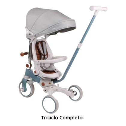 Imagem de Triciclo Infantil 5 em 1 E-lite Trike White/Azul - Premium Baby