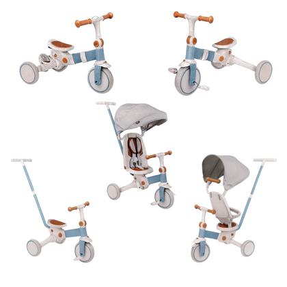 Imagem de Triciclo Infantil 5 em 1 E-lite Trike White/Azul - Premium Baby