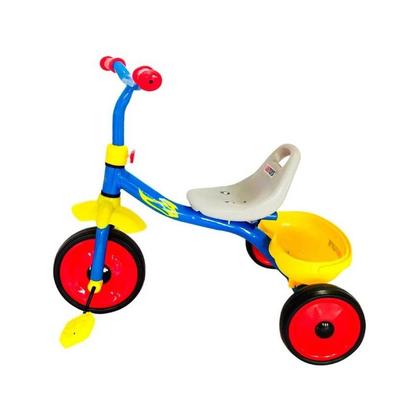 Imagem de Triciclo Infantil Azul com Pedal 03 Rodas Assento Tipo Banco