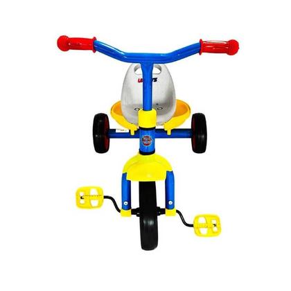 Imagem de Triciclo Infantil Azul com Pedal 03 Rodas Assento Tipo Banco