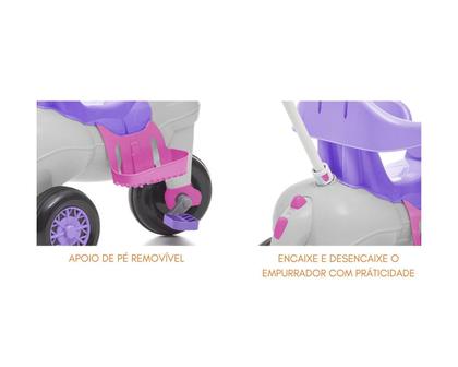 Triciclo infantil com empurrador e protetor 1-3 anos didino calesita Imagem de Triciclo infantil com empurrador e protetor 1-3 anos didino calesita