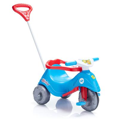 Triciclo infantil com empurrador e protetor 1-3 anos lelecita calesita Imagem de Triciclo infantil com empurrador e protetor 1-3 anos lelecita calesita