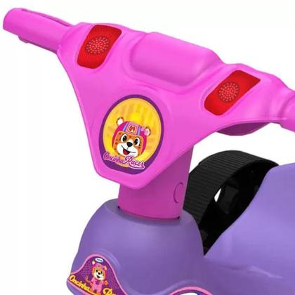 Imagem de Triciclo Infantil com Pedal Oncinha Racer Rosa Lilás Xalingo