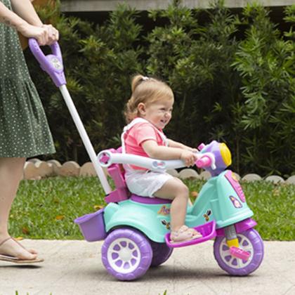 Imagem de Triciclo Infantil De Pedal 2 Em 1 Motoca Avespa