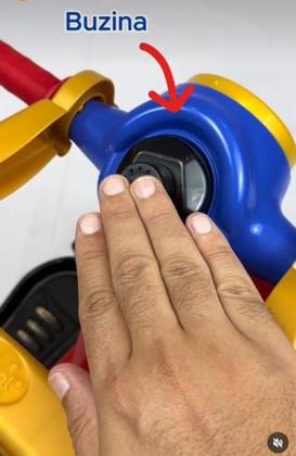 Imagem de Triciclo Infantil De Pedal 2 Em 1 Motoca Avespa Spider Maral