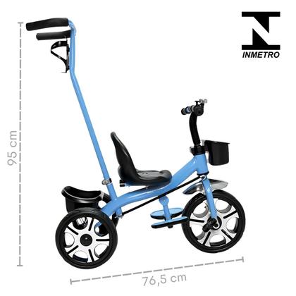 Imagem de Triciclo Infantil Haste Empurrar Suporte para os Pés