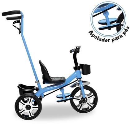 Imagem de Triciclo Infantil Haste Empurrar Suporte para os Pés