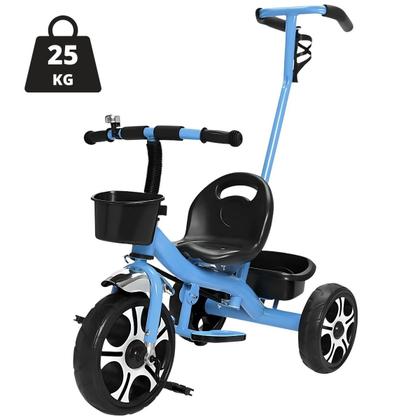 Imagem de Triciclo Infantil Haste Empurrar Suporte para os Pés