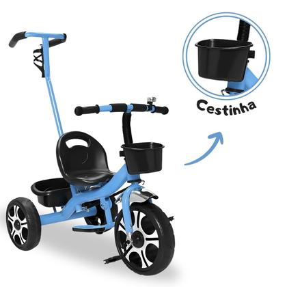 Imagem de Triciclo Infantil Haste Empurrar Suporte para os Pés