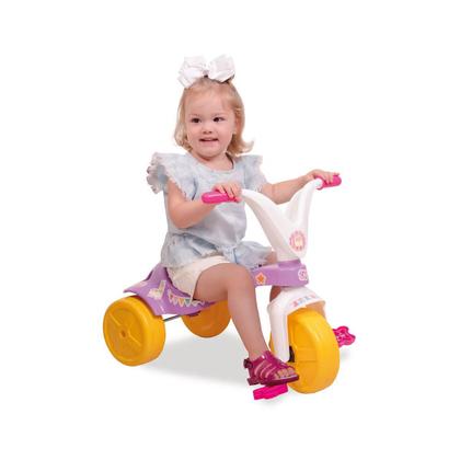 Imagem de Triciclo Infantil Lhama com Adesivos Lilás e Branco Xalingo - 0739.8