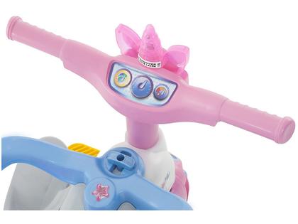 Triciclo Infantil Magic Toys com Empurrador - Unicórnios Tico-Tico Uni Star Haste Removível Imagem de Triciclo Infantil Magic Toys com Empurrador