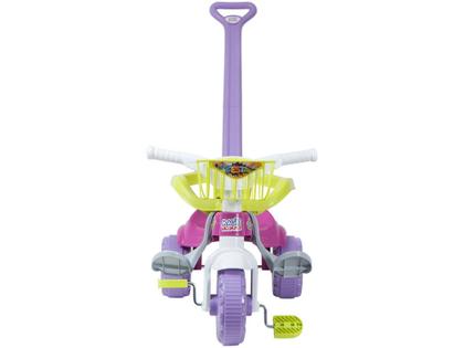 Imagem de Triciclo Infantil Magic Toys Festa Rosa - Haste Removível