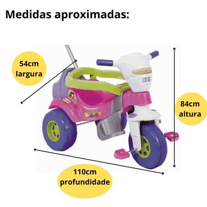 Imagem de Triciclo Infantil Magic Toys Motoca Tico Tico Bichos Com Som