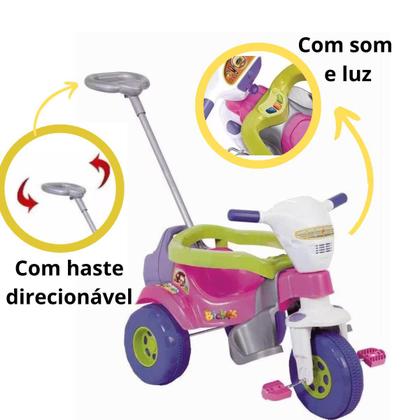 Imagem de Triciclo Infantil Magic Toys Motoca Tico Tico Bichos Com Som