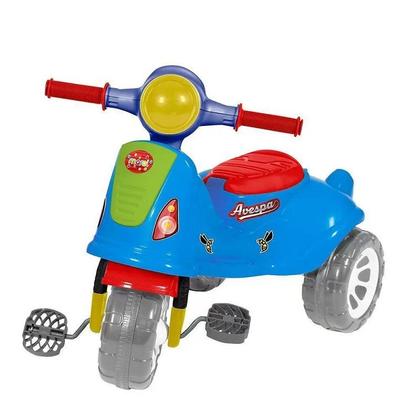 Imagem de Triciclo Infantil Maral de Passear e Pedalar Avespa Colorido