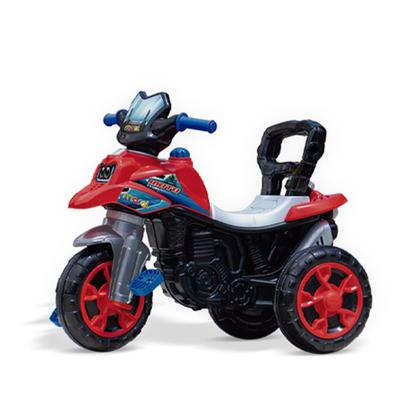Imagem de Triciclo Infantil Maral Moto Trail Vermelha Passeio com Haste Direcionável e Pedal