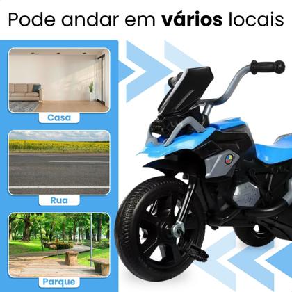 Imagem de Triciclo Infantil Passeio com Pedal 3 Rodas Brinquedo com Música e Som