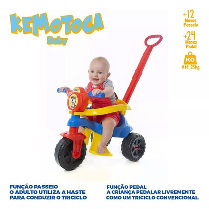 Imagem de Triciclo Infantil Passeio Patrulha Menino Canina Empurrador