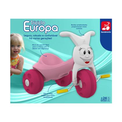 Imagem de Triciclo Infantil Tico Tico Europa Bandeirante 670  Kit 2un