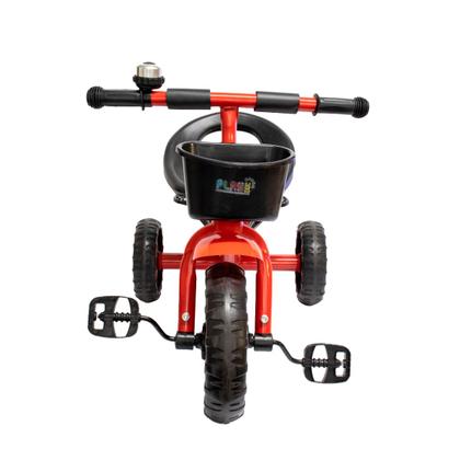 Imagem de Triciclo Infantil Vermelho 3 Rodas Motoca Cesta Buzina - PlayDuc