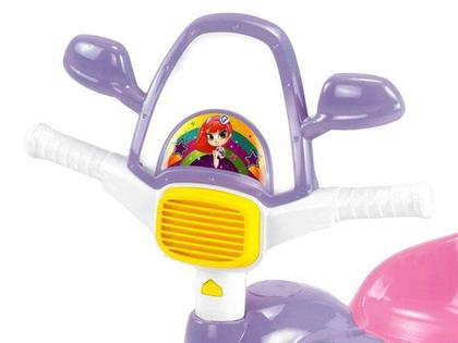 Imagem de Triciclo Infatil Magic Toys Meg com Empurrador - Haste Removível Porta Objetos