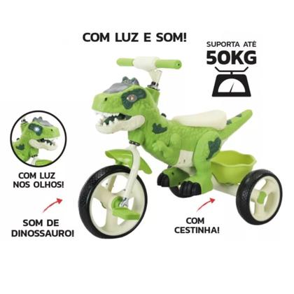 Imagem de Triciclo Menino Dinossauro Motoca Infantil Com Som Dm Toys