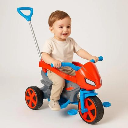 Imagem de Triciclo Menino Moto Rider Infantil Pedal Usual Brinquedos