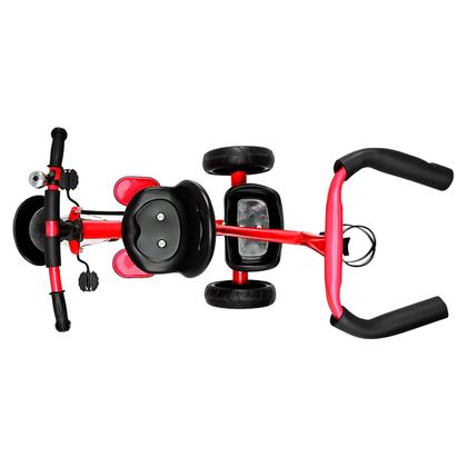 Imagem de Triciclo Mini Bicicleta Com 2 Cestas Empurrador E Pedal Veículo De Passeio Vermelho - Zippy Toys