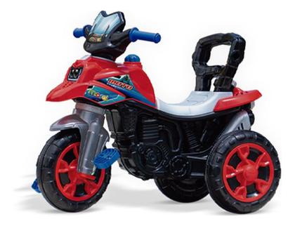 Imagem de Triciclo Moto Trail De Passeio Infantil Com Empurrador Vermelha Maral