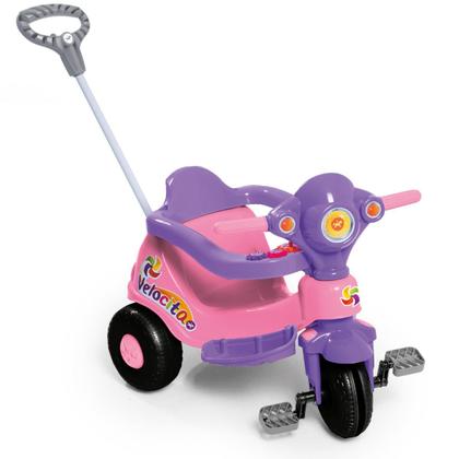 Imagem de Triciclo Motoca Carro Passeio Infantil Pedal Calesita Lilas