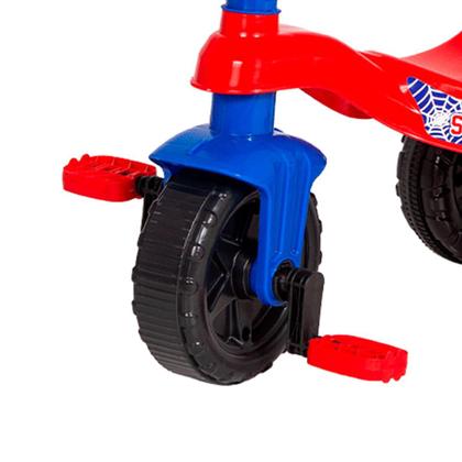 Imagem de Triciclo Motoca Infantil a Pedal Com Haste Para Empurrar Kemotoca Spider Kendy